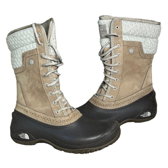 The North Face Shoes The North Face Womens Shellista Ii Mid Winter Boots Sz 9 Tan Black Gray